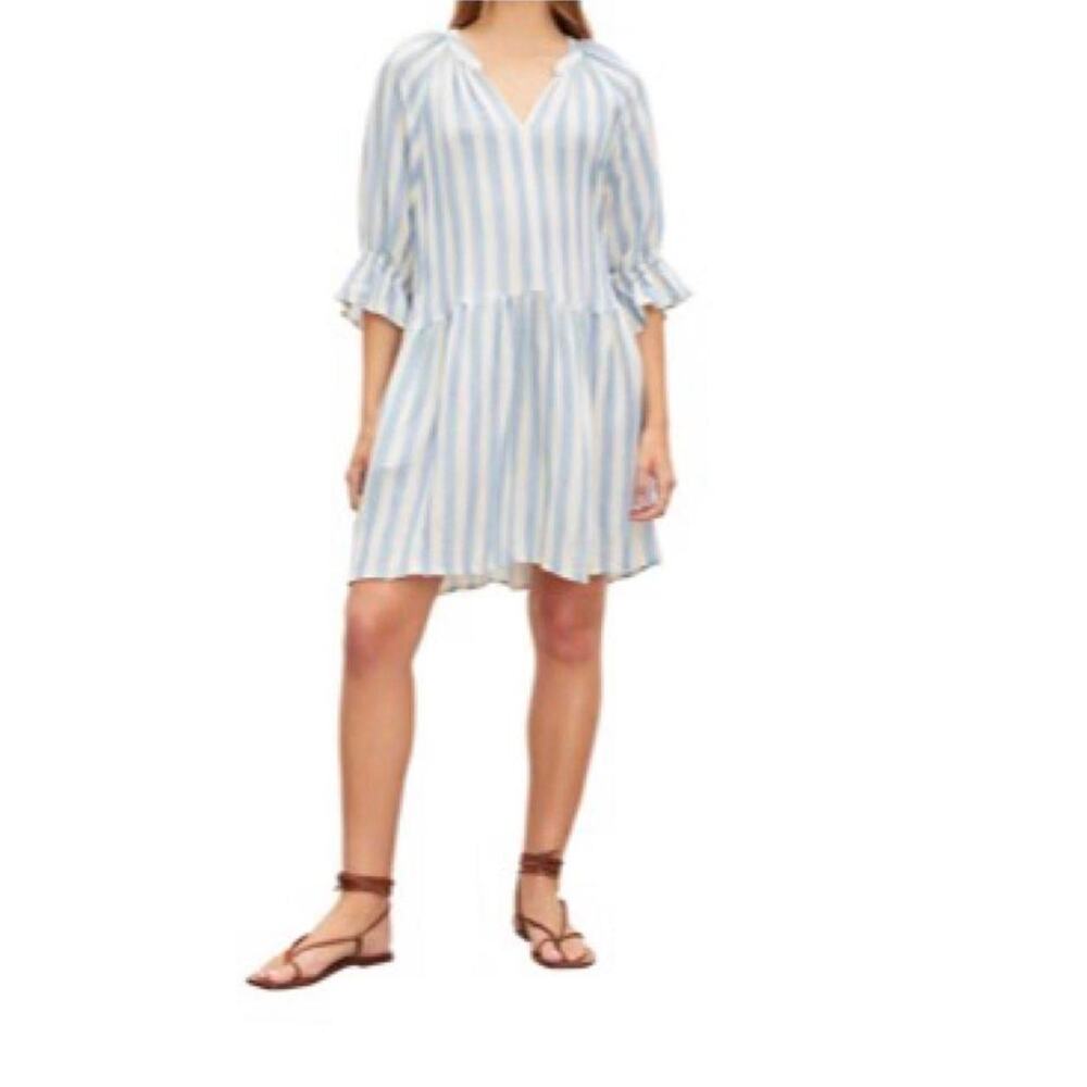 Blue and white vertical striped/XL90